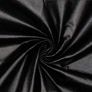 Woven cotton twill foil black