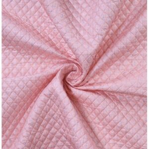 Woven quilted checks pink