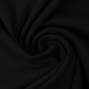 Rib boordstof Black 299