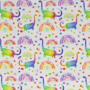 Mousseline Dinosaurs and rainbows