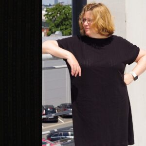 Ajours katoen-tricot black