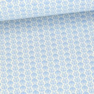 Jacquard Alb Stoffe Bling bling diamonds blue