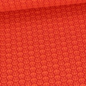 Jacquard Alb Stoffe Bling bling diamonds orange