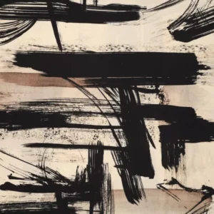 Viscose/linnen abstract natural