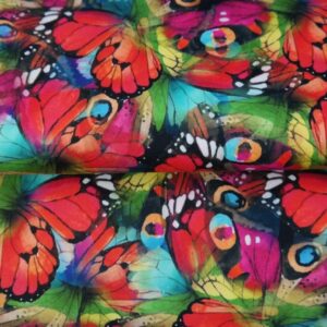 Cotton Satin stretch Les Papillons