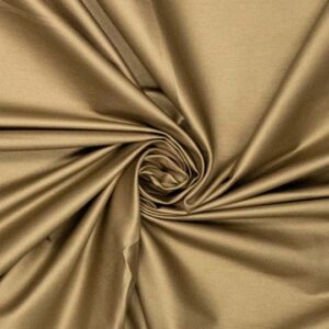 Knitted bengaline shiny gold/caramel