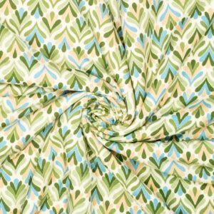 Viscose flowers green
