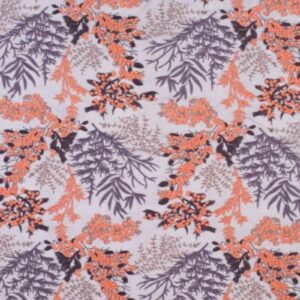 Viscose-tricot colorfull flowers