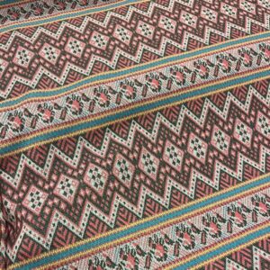 Recycled jacquard Aztec print