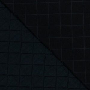 Knitted quilted checks Blue
