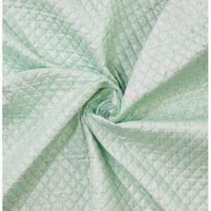 Woven quilted checks green