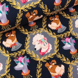French Terry Alb Stoffe bling bling, Woof - grey
