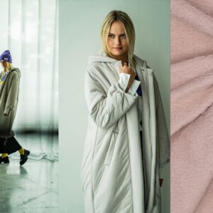 Bonded fur pinkish/grey