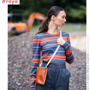 Viscose / Linnen jacquard denim blue