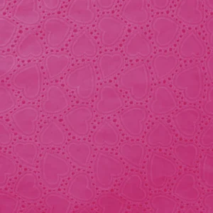 Embroidery Hearts fuchsia