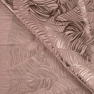 Woven jacquard Leaves taupe