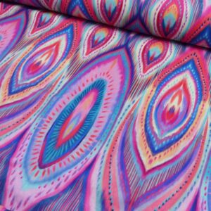 Woven viscose color pop purple